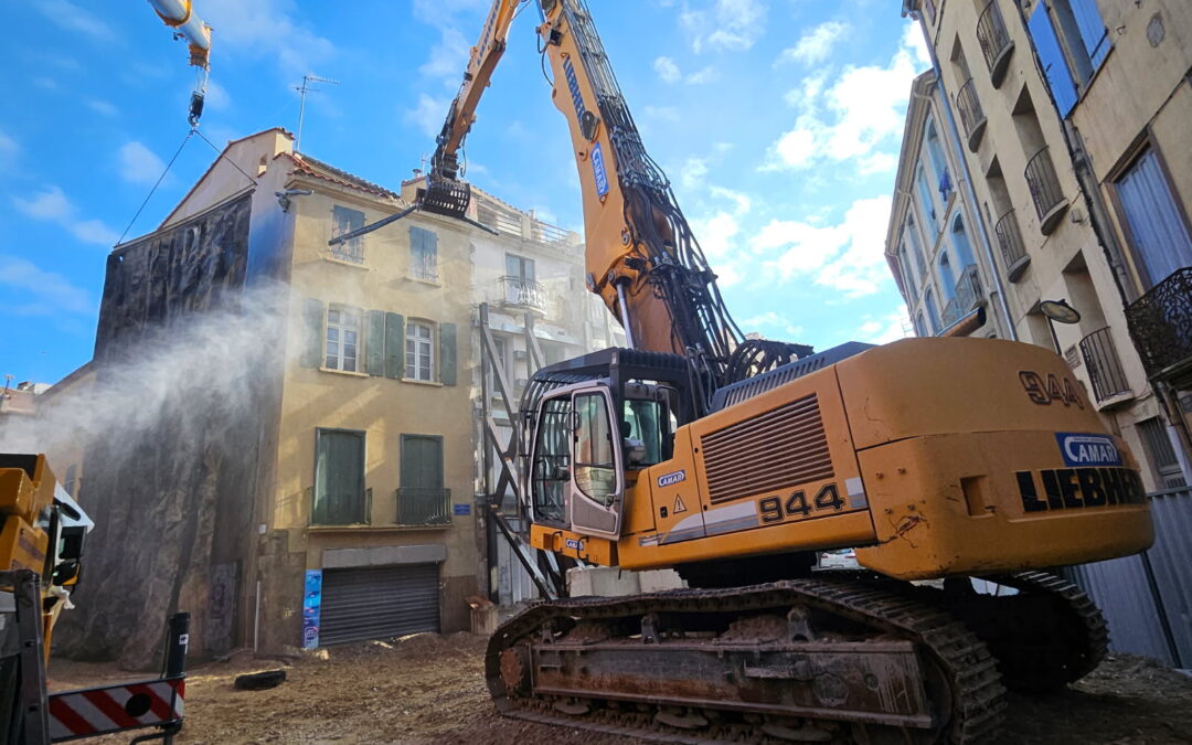 Démolition de 9 immeubles au quartier Saint-Jacques à Perpignan