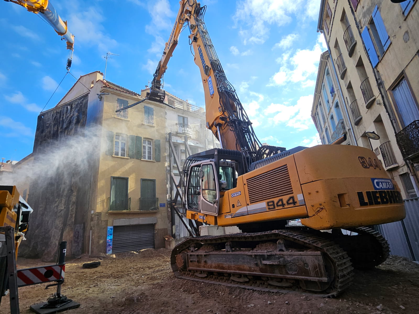 Démolition de 9 immeubles dans le quartier Saint-Jacques à Perpignan
